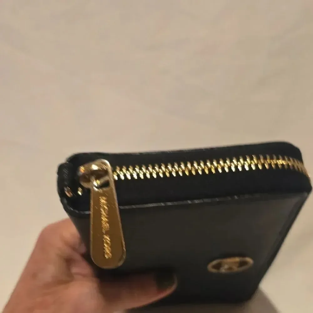 Michael Kors Black Wallet with Gold Logo